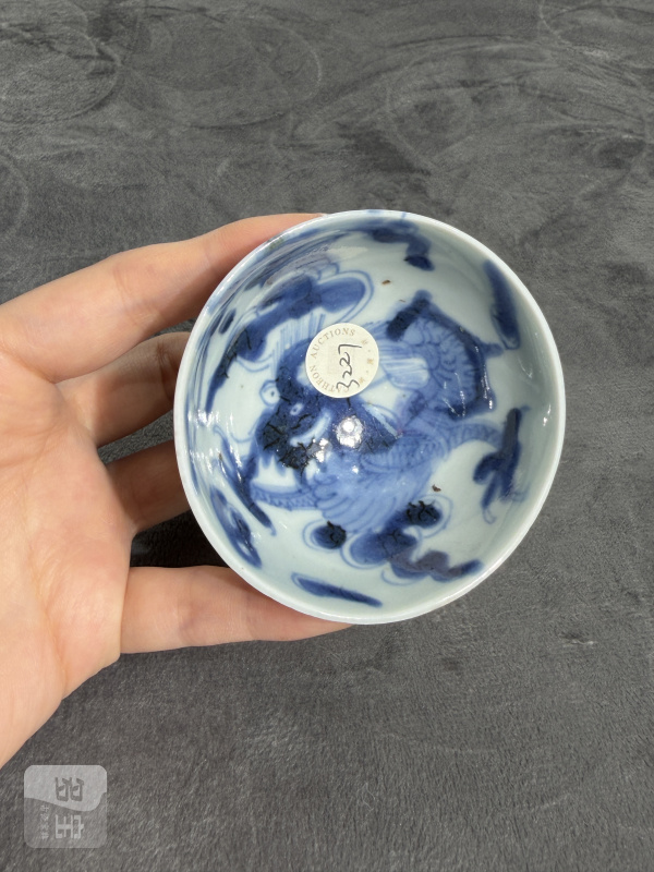 清雍正青花过墙龙纹茶园 - 图3